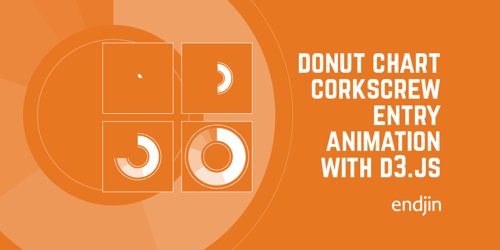 Donut chart corkscrew entry animation with d3.js