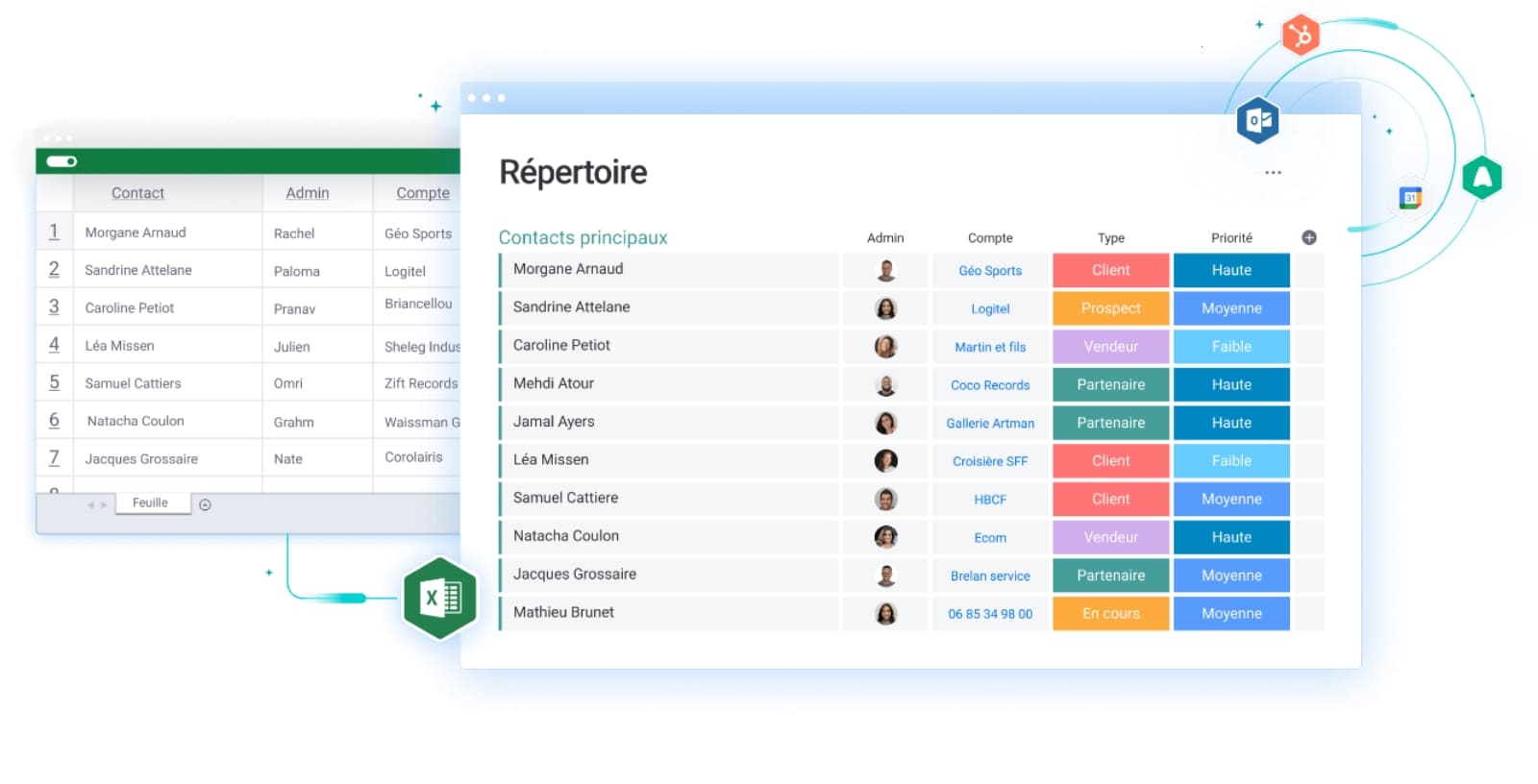 Créez des processus de travail de gestion de compte personnalisés avec monday CRM