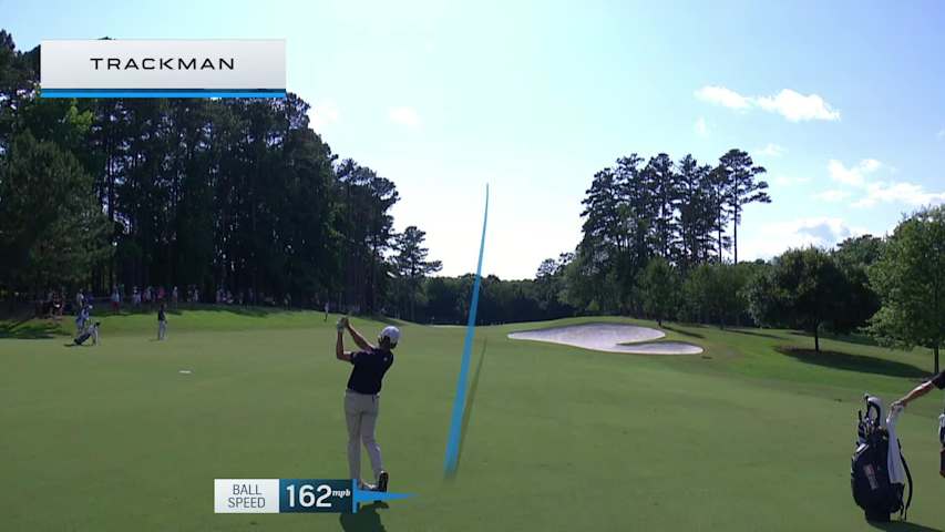 Austin Smotherman makes birdie on No. 15 at BMW Charity Pro-Am