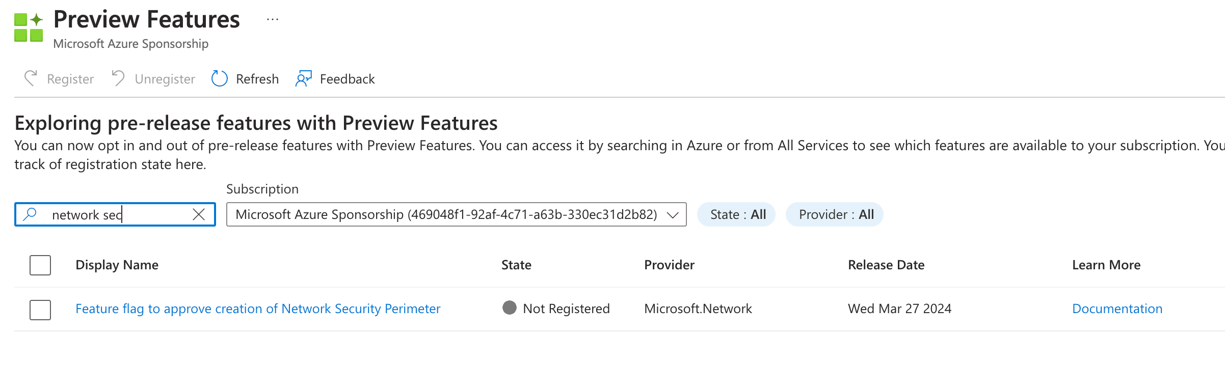 Register Provider