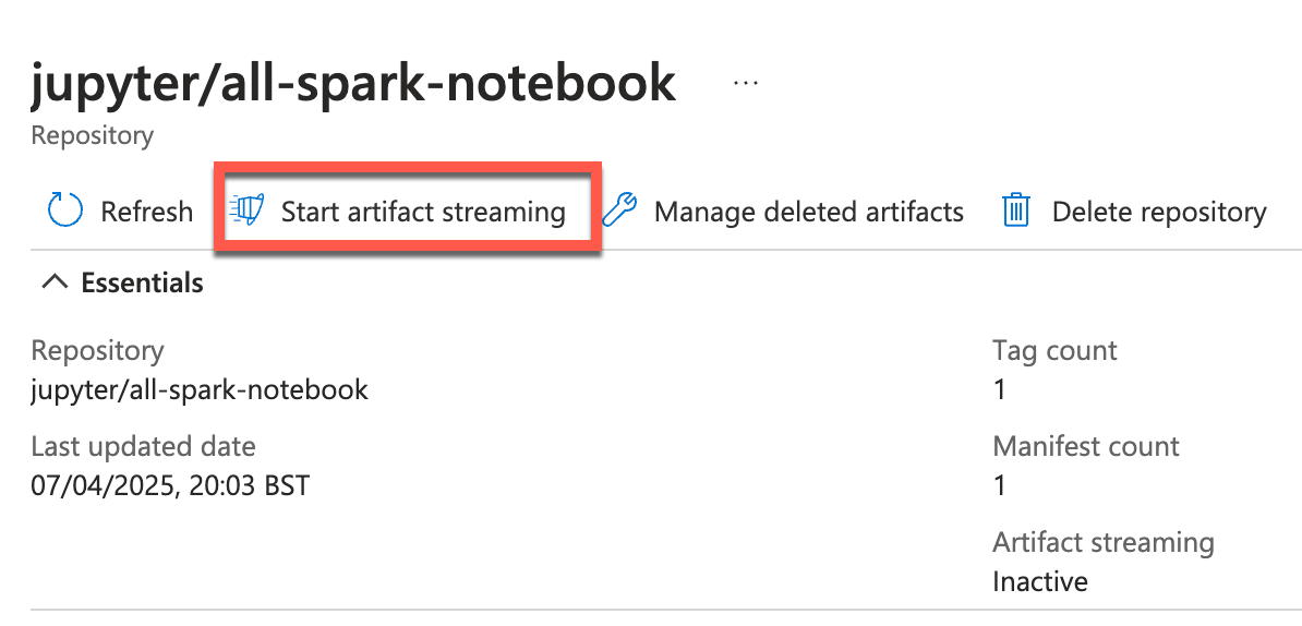 Speed Up AKS Image Pulls with ACR Artifact Streaming