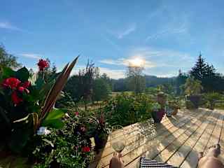 View off our bedroom side deck
