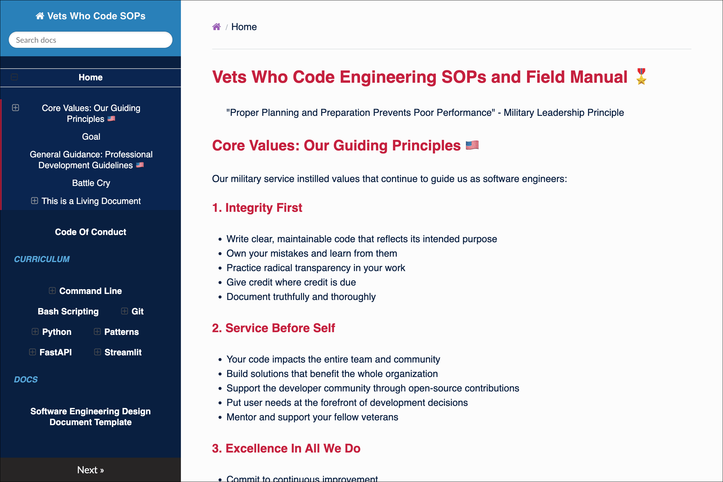 Vets Who Code Engineering SOPs and Field Manual Thumbnail